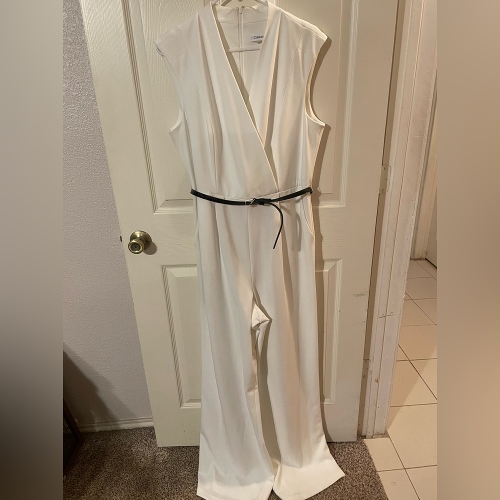 Women’s white jumpsuit
